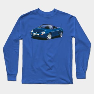 MG MGF Blue Car Long Sleeve T-Shirt